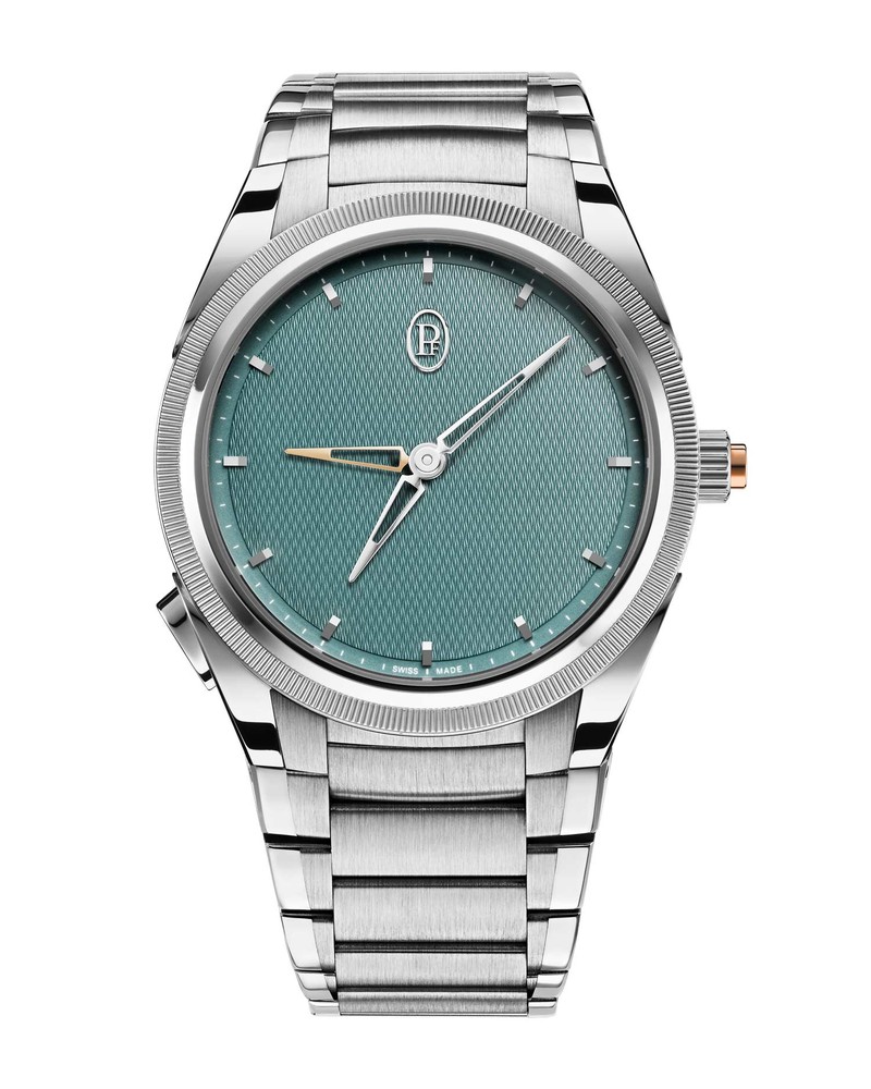 「トンダ GF GMT ラトラパンテ ヴェルツァスカ」 自動巻き、SSケース+Ptベゼル(40mm)×SSブレスレット。468万6000円(パルミジャーニ・フルリエ ブティック銀座)