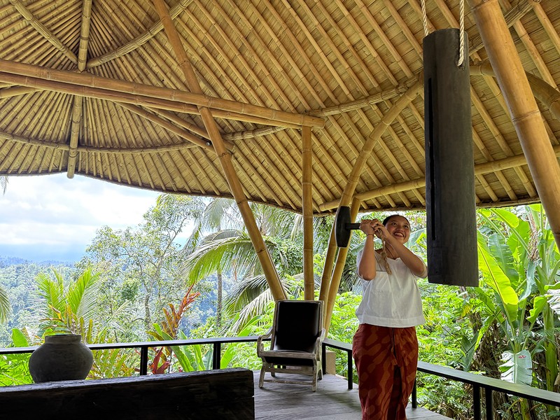 ゲストにもクルクルを打たせてくれます。