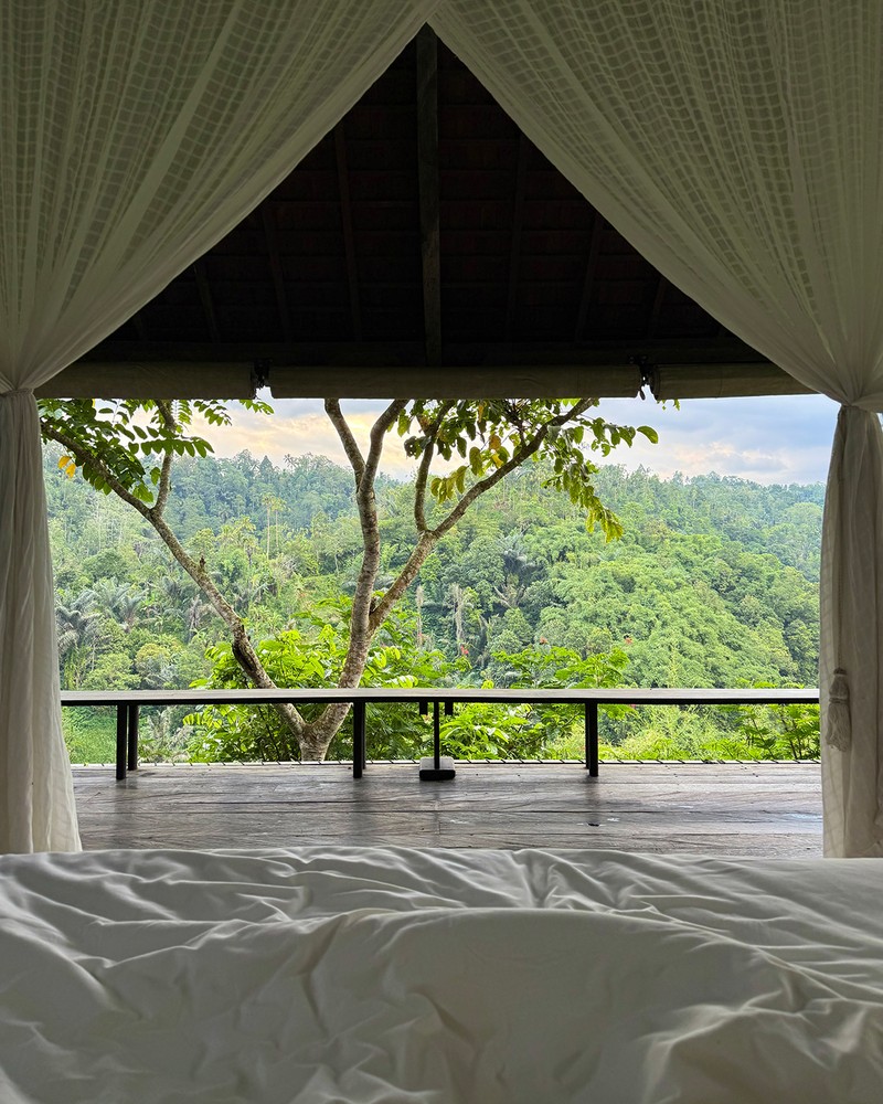 ベッドで無の境地。