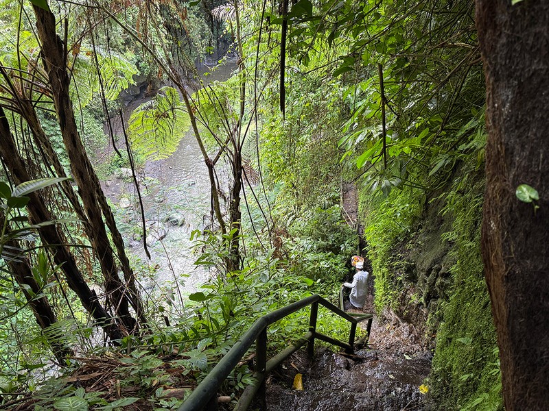 急勾配なので足元に注意。