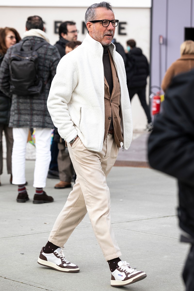 イタリア 海外 メンズファッション スナップ 秋 コーディネート ちょいワルオヤジ LEON イケオジ