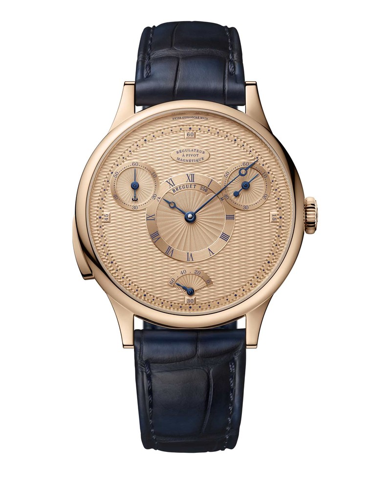 「クラシック 7225」手巻き、18Kブレゲゴールドケース(41mm)、アリゲーターストラップ。1261万7000円/ブレゲ(ブレゲ ブティック銀座)