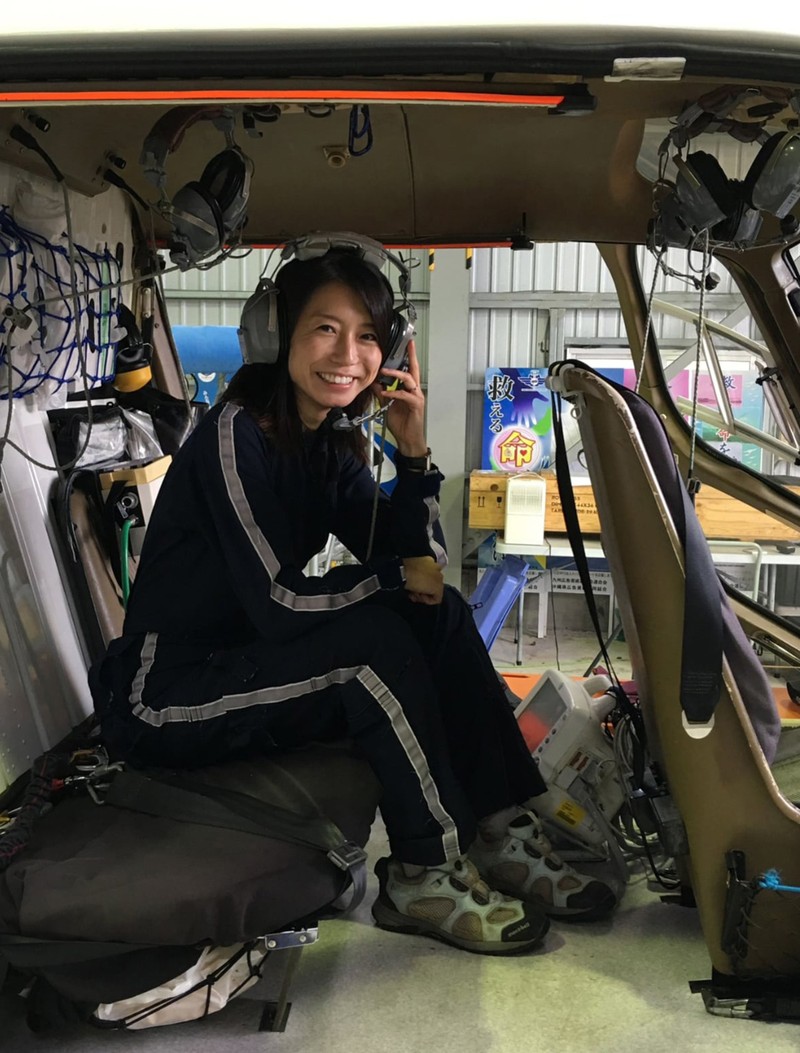 世界旅行を終えた後は、救命救急医に。ドクターヘリに乗っていたことも。