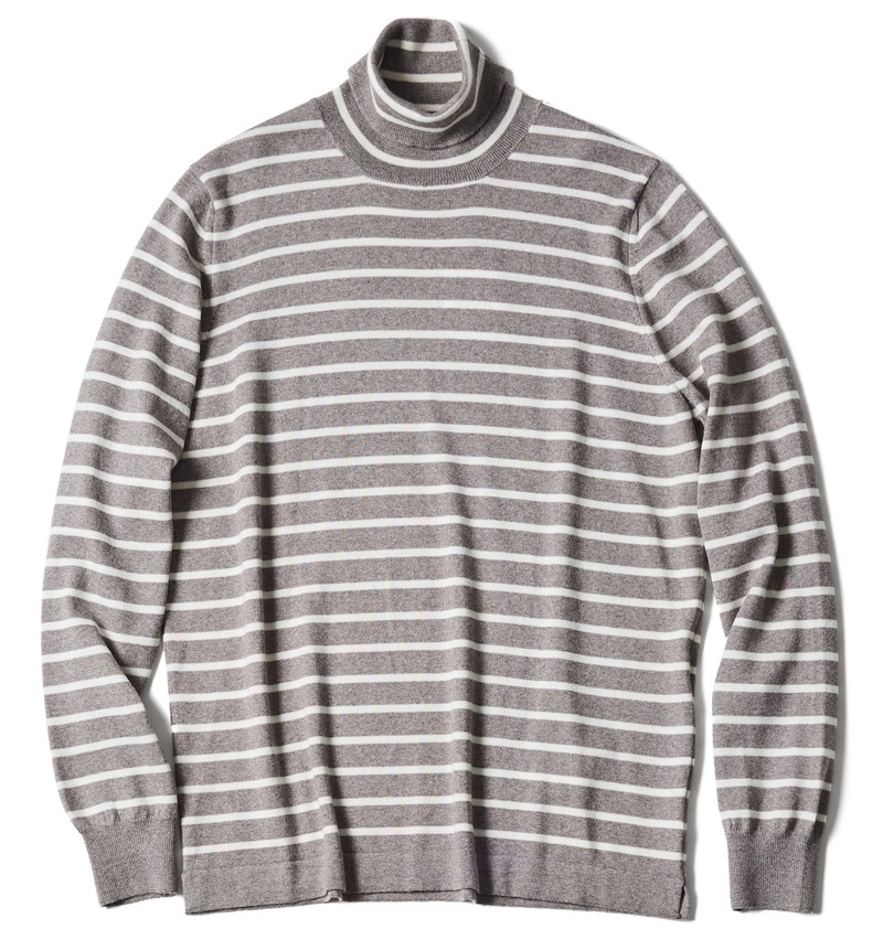 ニット、ジャケパン、差し色、着こなし、コーデ