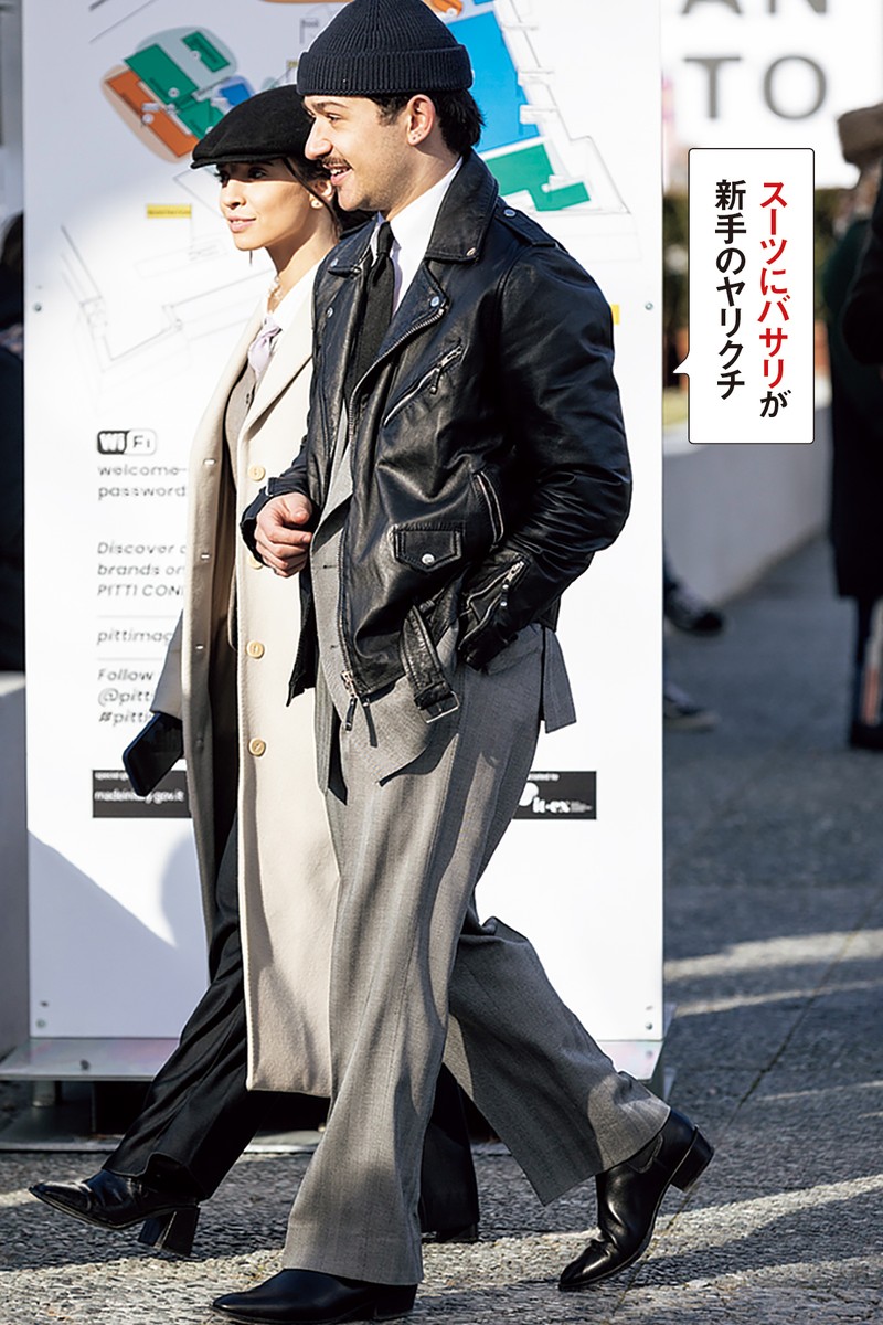イタリア 海外 メンズファッション スナップ AW 秋冬 コーディネート ちょいワルオヤジ LEON イケオジ