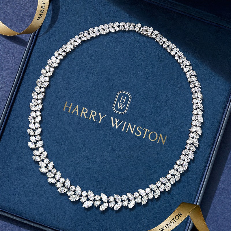 「リース・ネックレス」[Pt×ダイヤモンド]8041万円／ハリー・ウィンストン（ハリー・ウィンストン クライアントインフォメーション）