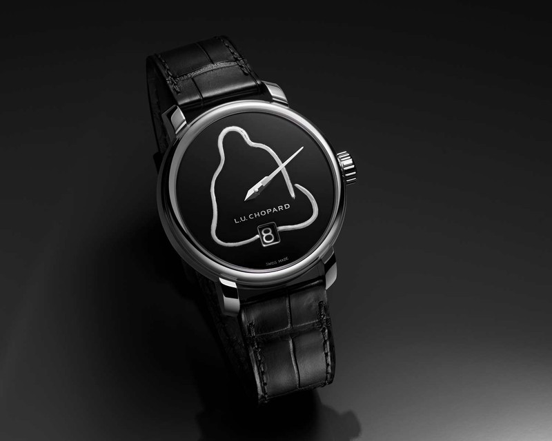 「L.U.C クアトロ スピリット “瞑想する達磨”」手巻き、18Kエシカルホワイトゴールドケース（40mm）、アリゲーターストラップ。世界8本限定。935万円／ショパール（ショパール ジャパン プレス）