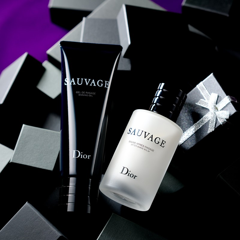 「ソヴァージュ シェービング ジェル」125ml 7810円、「同 アフターシェーブ バーム」100ml 1万120円／パルファン･クリスチャン･ディオール