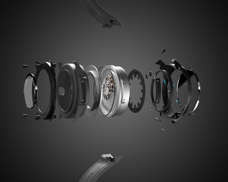 「ワイルドワン スケルトン JP 42mm」自動巻き、ノルテック®ケース（42mm）、ラバーストラップ。200m防水。102万3000円／ノルケイン（ノルケインジャパン）