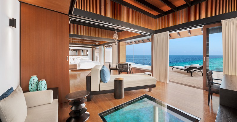 水上ヴィラ「ヘブンリー オーバーウォーター ヴィラ」