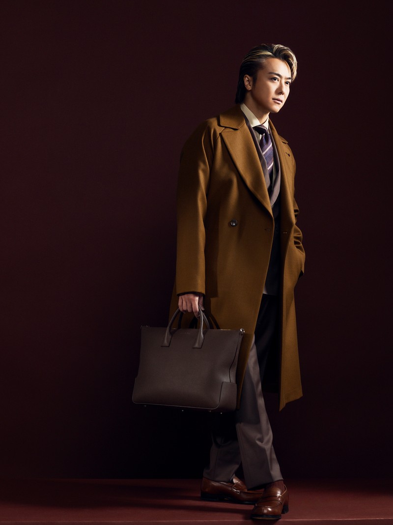 ボナベンチュラ × EXILE TAKAHIRO　マッシモ トップワイドブリーフバッグ　スーツスタイル　ビジネスバッグ