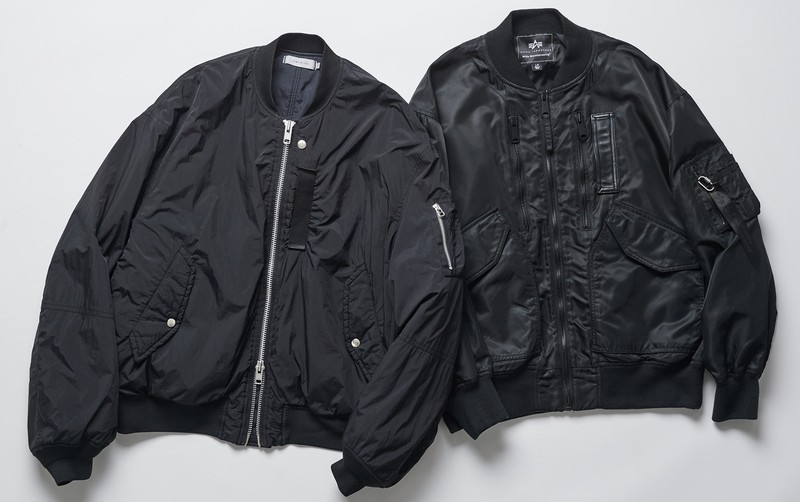 MA-1、ブラック、着こなし、コーデ