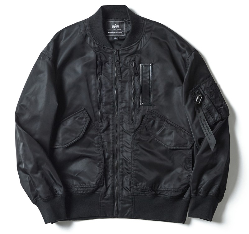 MA-1、ブラック、着こなし、コーデ