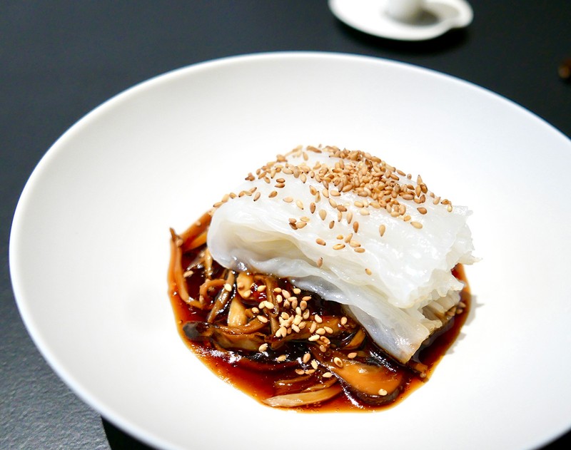 米の香りがよく立つ腸粉。