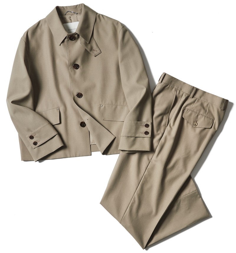 セットアップ、ブルゾン、スラックス、着こなし、コーデ