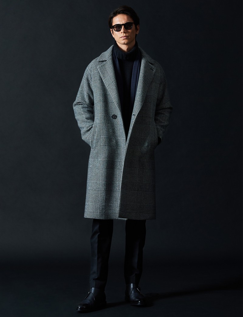 コート、チェック、モード、クラシック、着こなし、コーデ