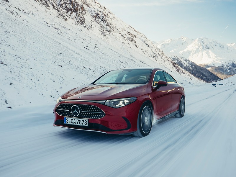 4MATICの性能ぶりが体感できた積雪のドライブコース。