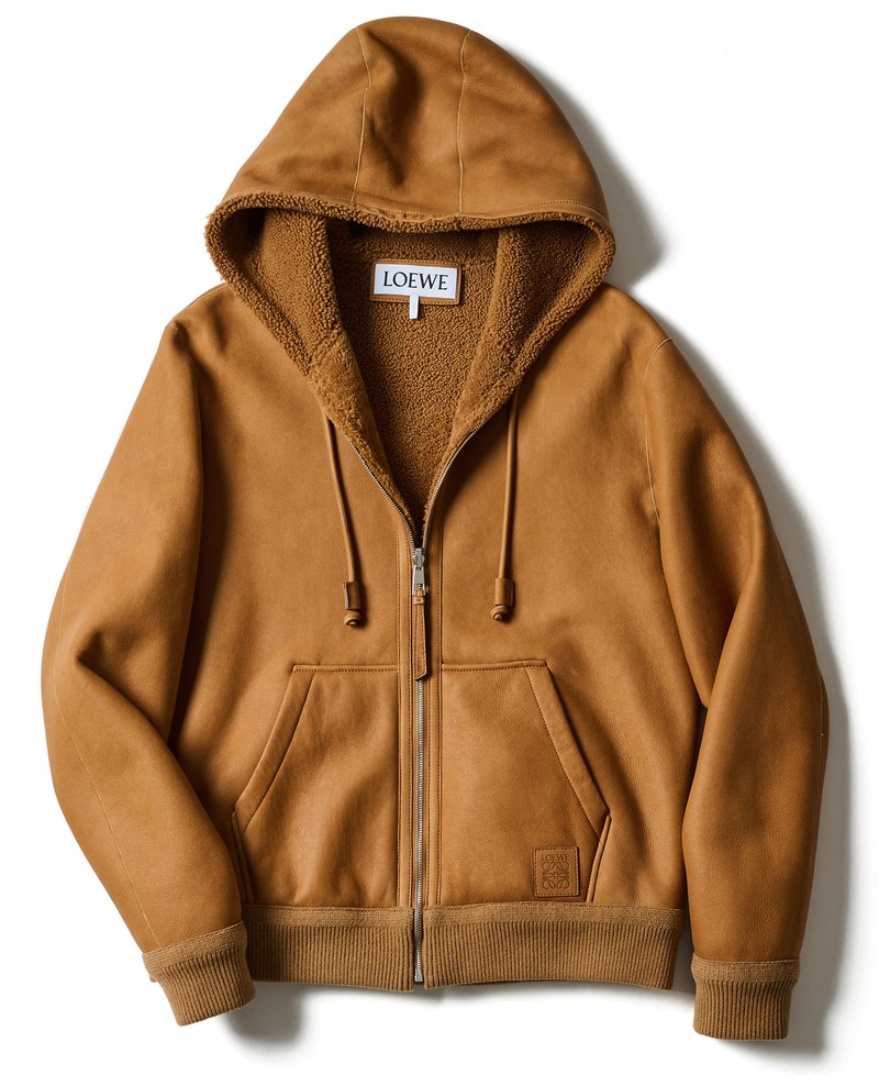 ムートン、レザー、アウター、着こなし、コーデ