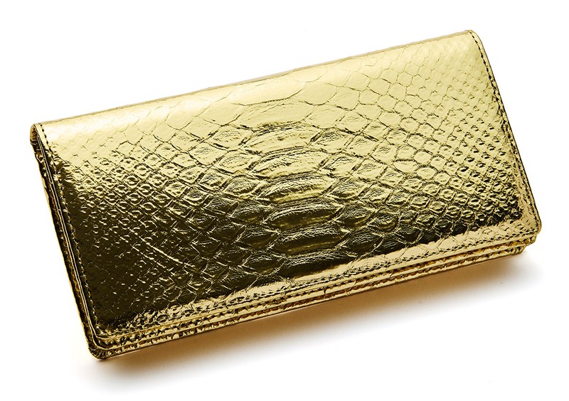 ウォレット［W18.5×H9×D2㎝］4万1800円／クロコダイルレザーワークス（ベスト）