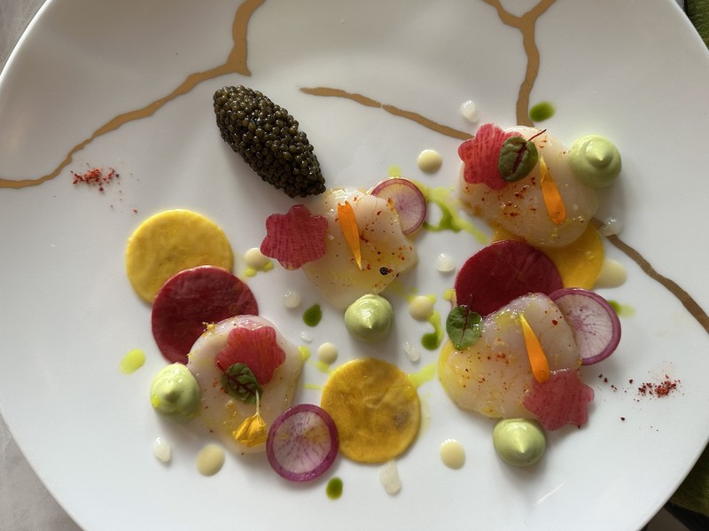  「ル・ジャルディニエ」。アート作品のようなプレゼンテーションにもテンションが上がります。