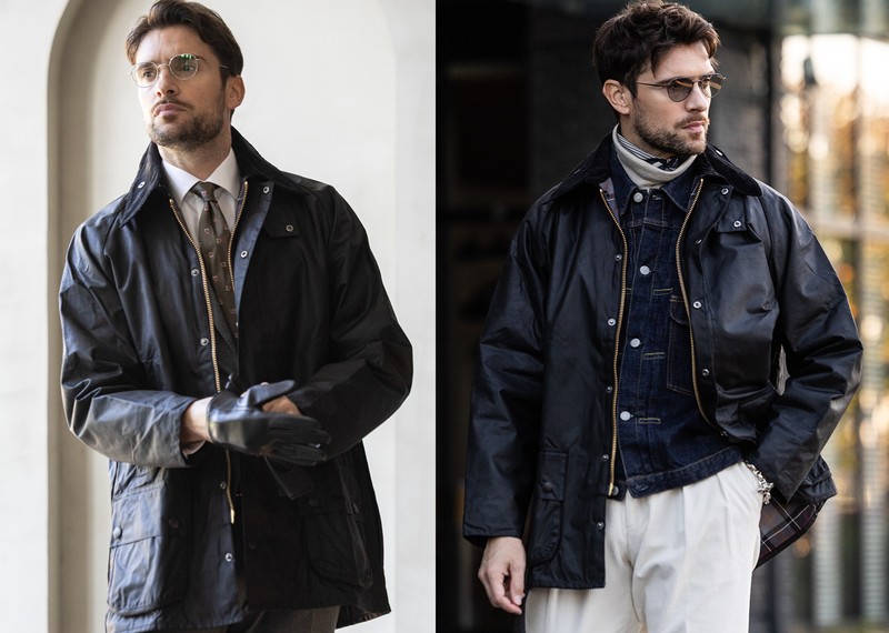 オンオフ、着回し、バブアー、アウトドア、着こなし、コーデ