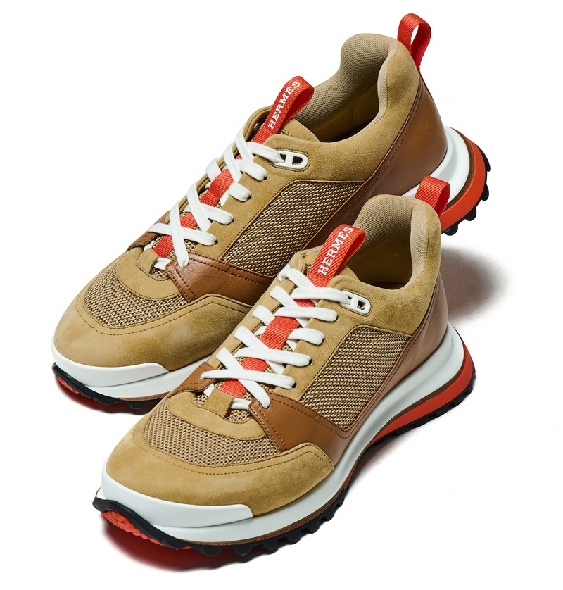 エルメス、スニーカー、スエード、冬、イケオジ