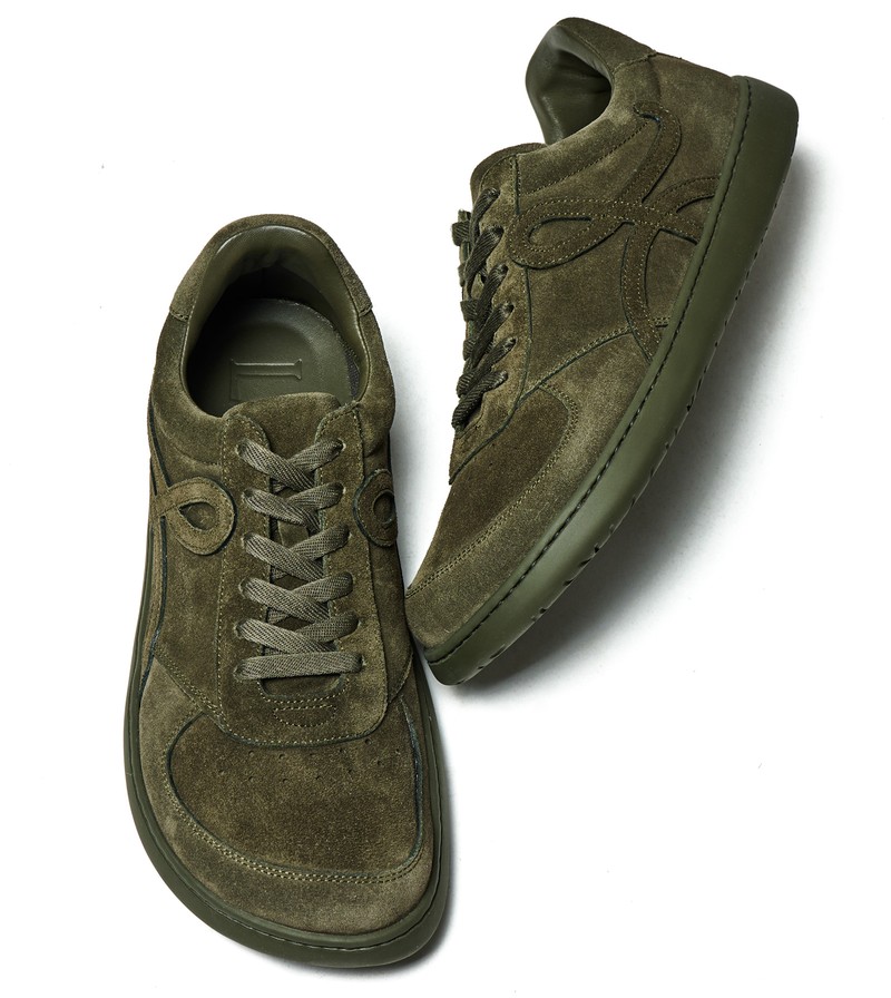 ロエベ、スニーカー、スエード、冬、イケオジ